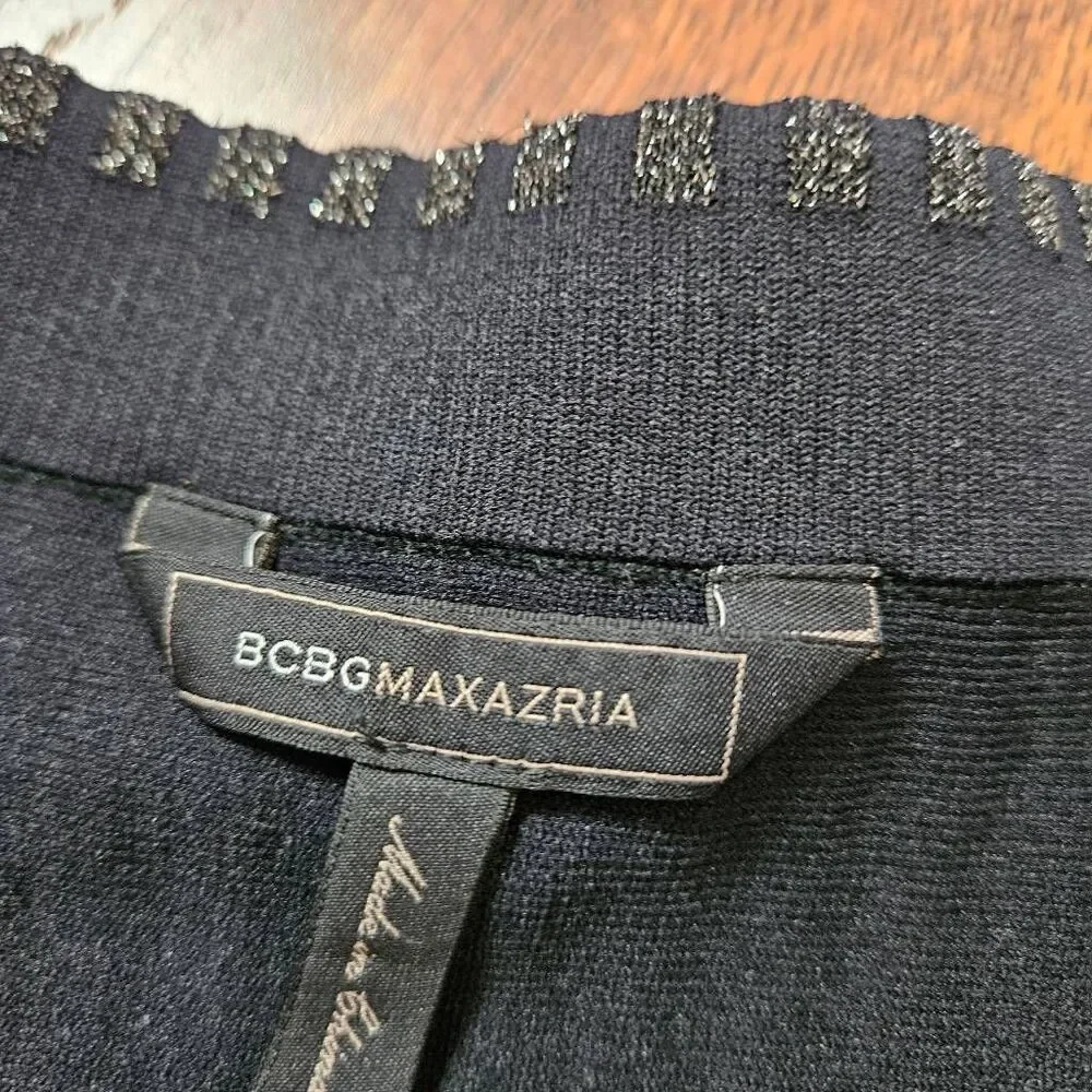 BCBGMaxAzria Metallic Flare Mini Skirt